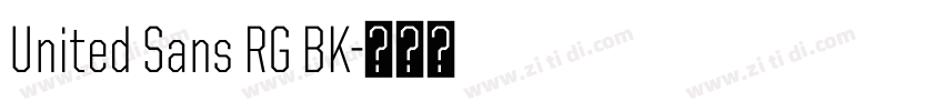 United Sans RG BK字体转换
